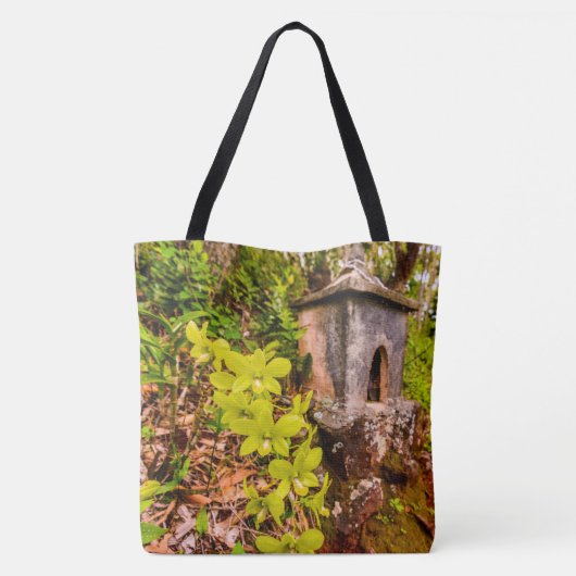 Green Cymbidium Orchids, Kauai, Hawaiian Beach Bag Tasche (Rückseite)