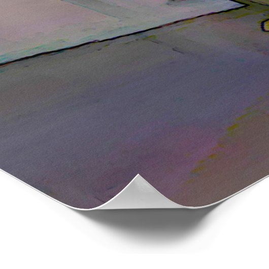 Green Cymbidium Orchids Poster (Ecke)