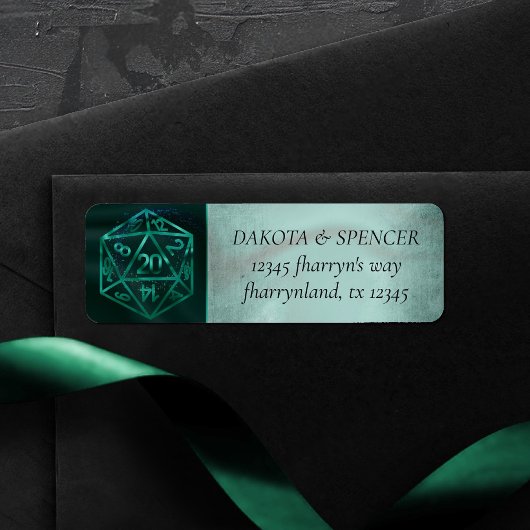 Green D20 | Fantasy Tabletop Würfel Address