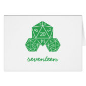Green D20 Würfel-Tischnummer (Vorderseite (Horizontal))