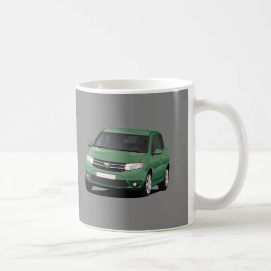 Green Dacia Sandero 2 x Bild Kaffeetasse (Rechts)