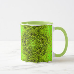 GREEN DAHLIA BLUME Abstrakt Tasse