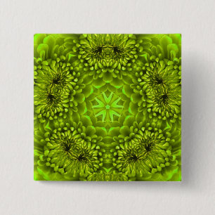 GREEN DAHLIA BUTTON
