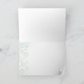 Green Daisies Dankeschön Card Dankeskarte (Innenseite)