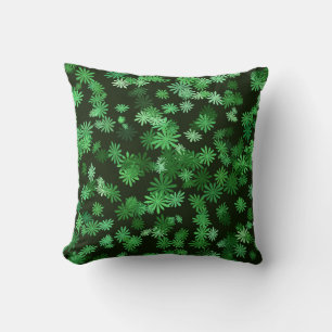 Green Daisies Kissen