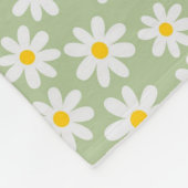 Green Daisy Blanket Fleecedecke (Ecke)