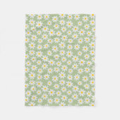 Green Daisy Blanket Fleecedecke (Vorderseite)