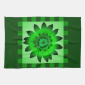 Green Daisy Blume #2 Küchentücher (Horizontal)