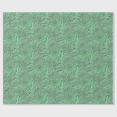Green Daisy Blume Naturkunstmuster Geschenkpapier (Flach)