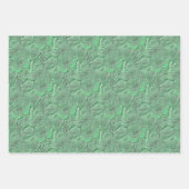 Green Daisy Blume Naturkunstmuster Geschenkpapier Set (Vorderseite)