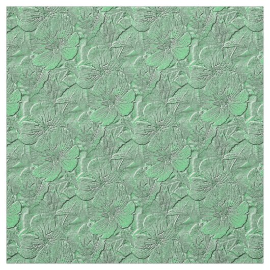 Green Daisy Blume Naturkunstmuster Stoff (Muster)