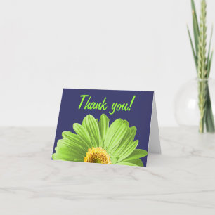 Green Daisy Blume Vielen Dank oder Gewohnheit Dankeskarte