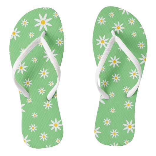 Green Daisy Flip Flops Badesandalen (Fußbett)