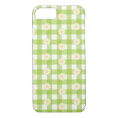 Green Daisy Gingham Pattern Case-Mate iPhone Hülle (Rückseite)