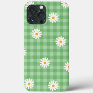 Green Daisy Kariert Gingham Karo Blume Pattern Case-Mate iPhone Hülle