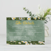 Green Daisy Landscape Details Karte (Stehend Vorderseite)