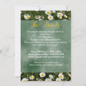 Green Daisy Portrait Details Karte (Vorderseite)