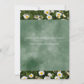 Green Daisy Portrait Details Karte (Rückseite)