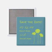 Green Daisy Speichern Sie das Date Magnet (Vorderseite/Rückseite)