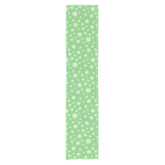 Green Daisy Table Runner Kurzer Tischläufer (Vorderseite)