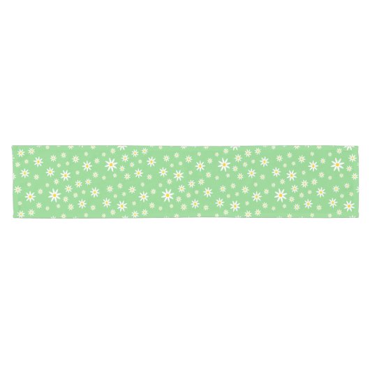 Green Daisy Table Runner Kurzer Tischläufer (Horizontal)