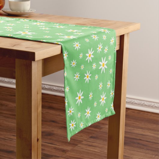 Green Daisy Table Runner Kurzer Tischläufer (Beispiel)