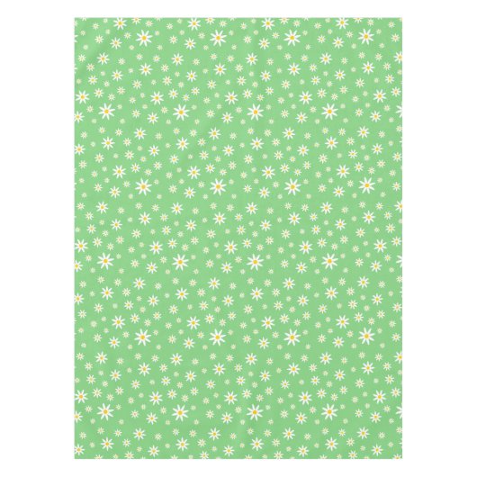 Green Daisy Tablecloth Tischdecke (Vorderseite)