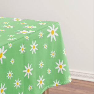 Green Daisy Tablecloth Tischdecke