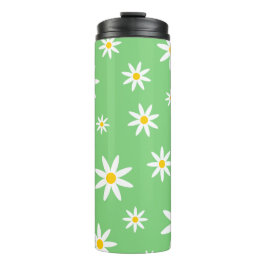 Green Daisy Thermal Tumbler Thermosbecher