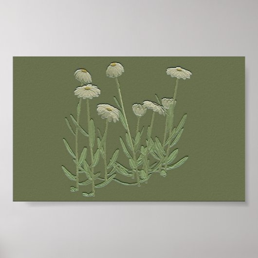 Green Daisy-Wandplakat Poster (Vorne)