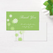 Green Daisy Wedding Danke-Card (Schreibtisch)