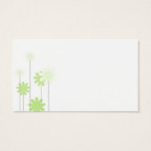 Green Daisy Wedding Danke-Card (Rückseite)