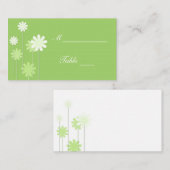 Green Daisy Wedding Platzkarte Holders (Vorne/Hinten)