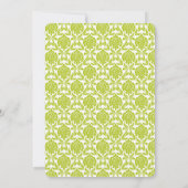 Green Damask 16 . Geburtstag Geburtstag Einladung (Rückseite)