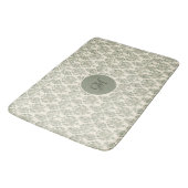 Green Damask Badematte (Schrägansicht)