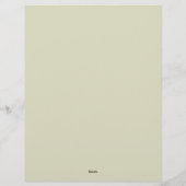 Green Damask Border Briefbogen (Rückseite)