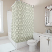 Green Damask Duschvorhang (Beispiel)