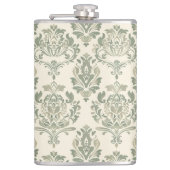 Green Damask Flachmann (Vorderseite)