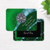 Green Damask, Gastgeschenk Hochzeit danke (Schreibtisch)