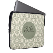 Green Damask Laptopschutzhülle (Vorne Rechts)