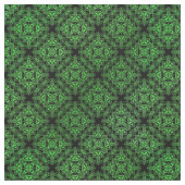 Green Damask Medallion Pattern Stoff (Nahaufnahme)