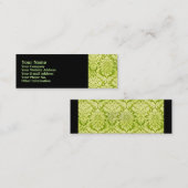GREEN DAMASK MINI VISITENKARTE (Vorne/Hinten)