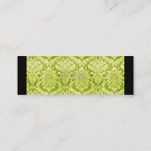 GREEN DAMASK MINI VISITENKARTE (Rückseite)