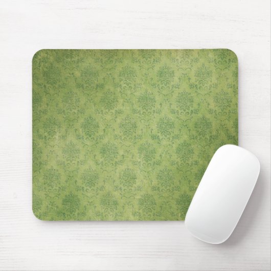 Green Damask Mousepad (Mit Mouse)