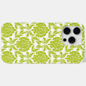 Green Damask Muster Case-Mate iPhone Hülle (Rückseite (Horizontal))