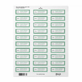 Green Damask Pattern Abschluss (Vorne)