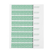 Green Damask Pattern Abschluss (Bogen)