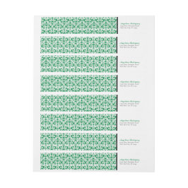 Green Damask Pattern Abschluss