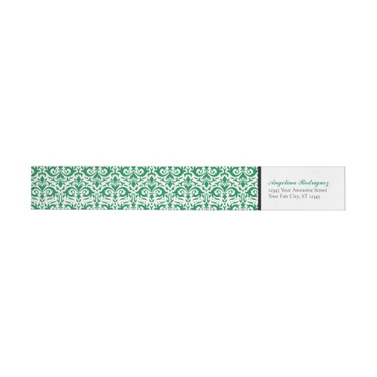 Green Damask Pattern Abschluss (Person)