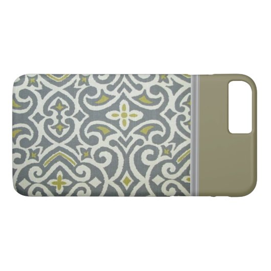 Green Damask Phone Case (Rückseite (Horizontal))